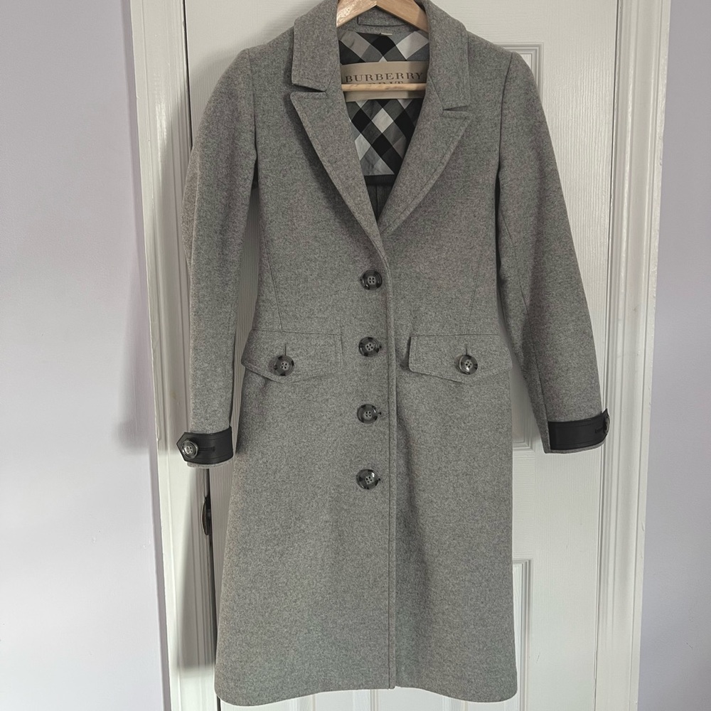 Burberry Brit Wool Tailored Coat